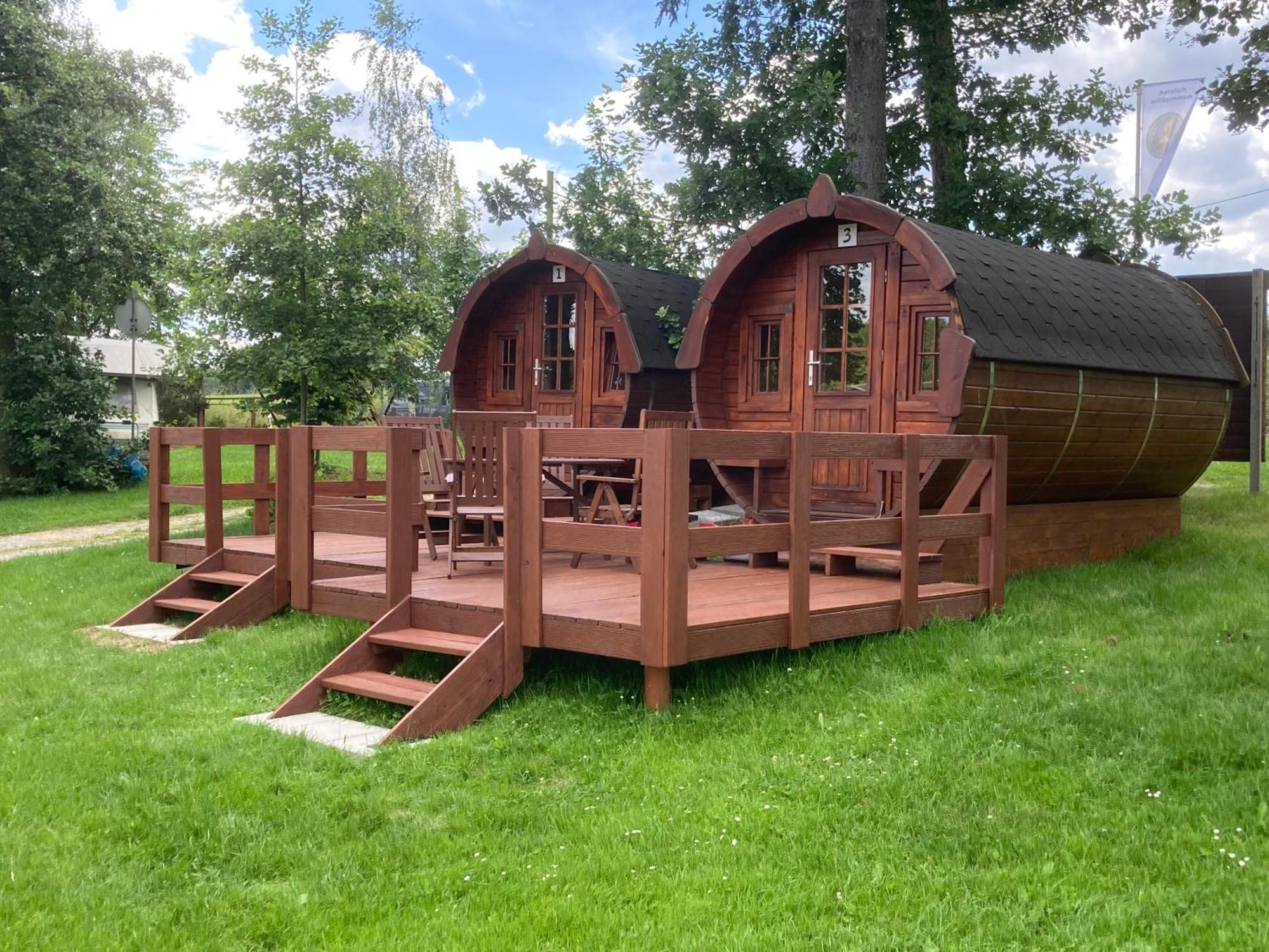 Campingfass Mit Panoramaterrasse Langenbernsdorf Екстер'єр фото
