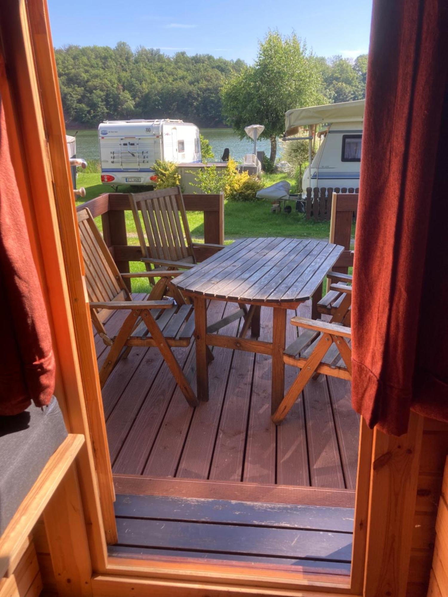 Campingfass Mit Panoramaterrasse Langenbernsdorf Екстер'єр фото
