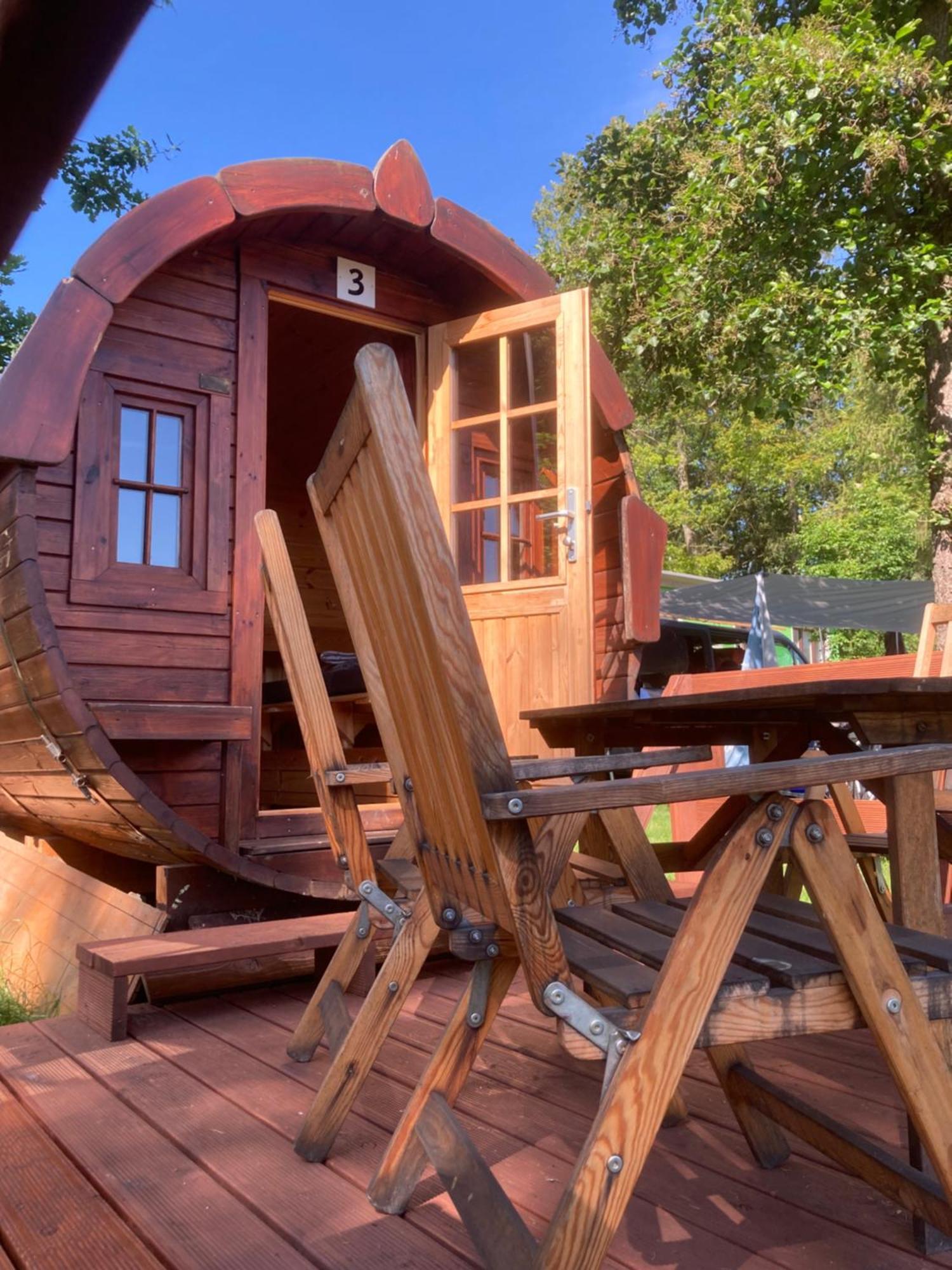 Campingfass Mit Panoramaterrasse Langenbernsdorf Екстер'єр фото