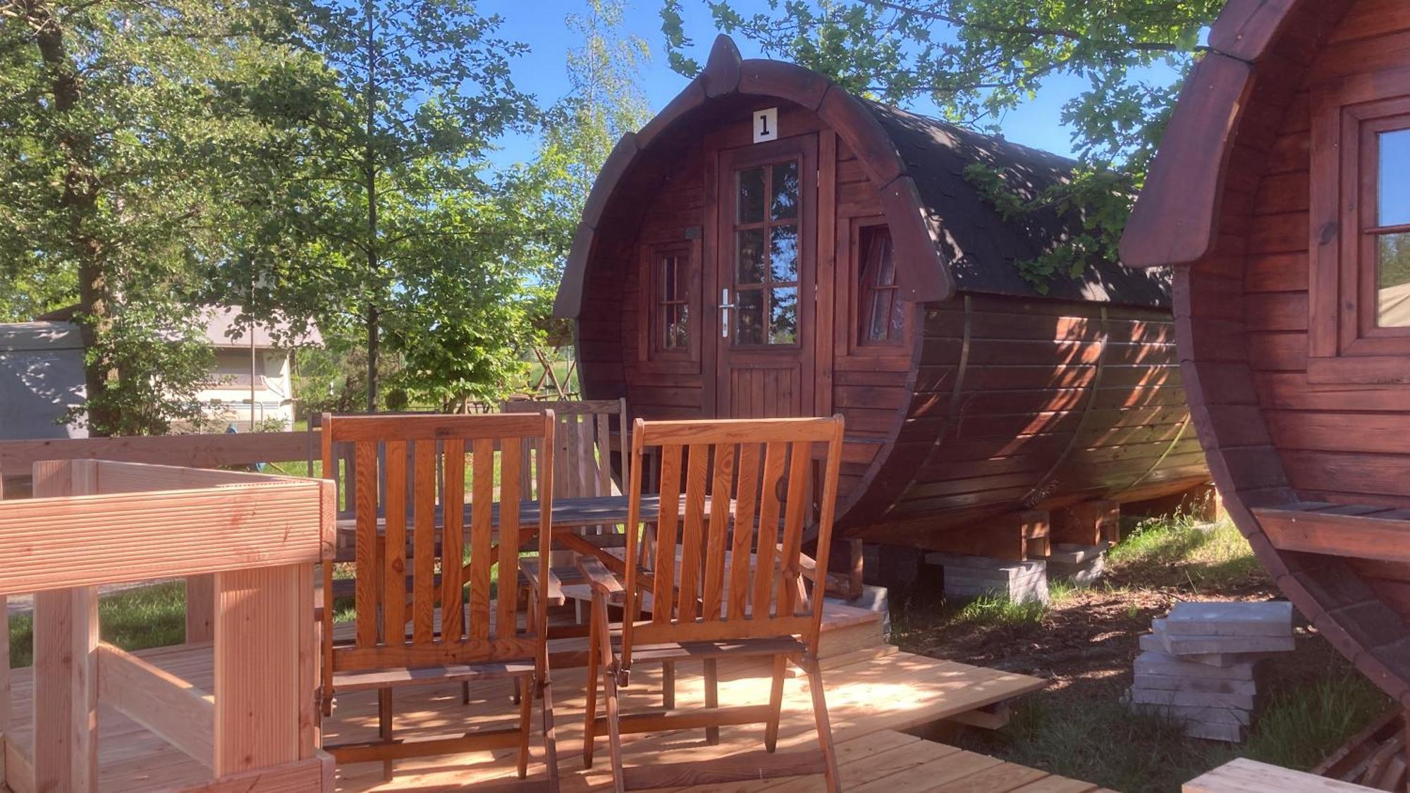 Campingfass Mit Panoramaterrasse Langenbernsdorf Екстер'єр фото