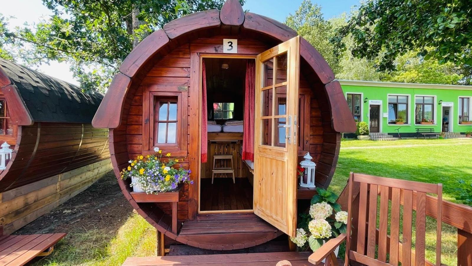 Campingfass Mit Panoramaterrasse Langenbernsdorf Екстер'єр фото